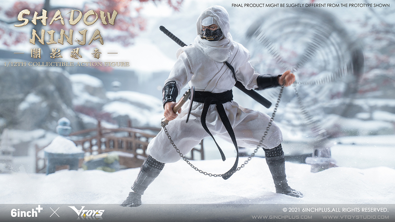 VTOYS X 6INCH 1:12 Shadow Ninja White Figure [VSD-SN003