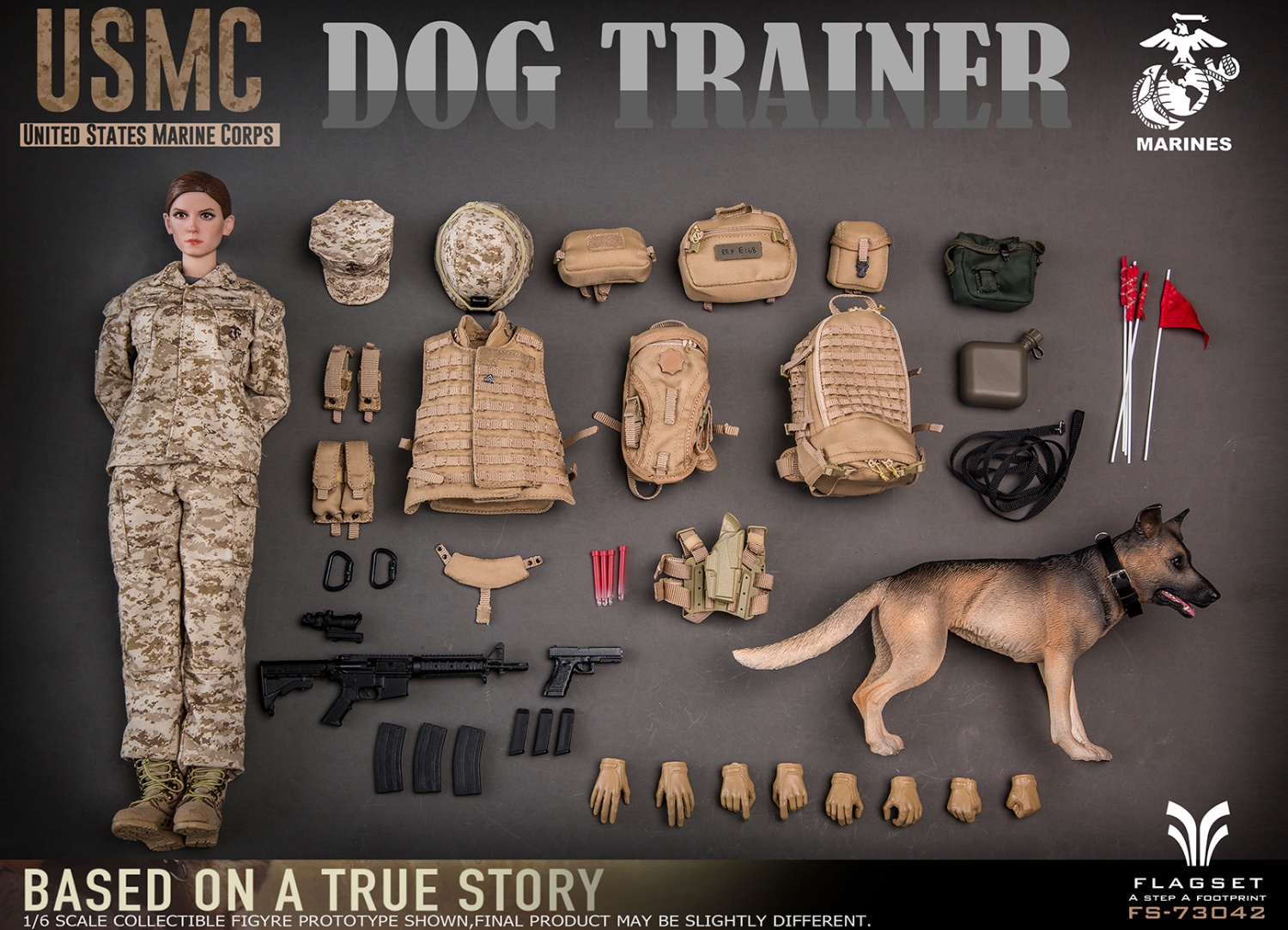 FLAGSET 1/6 女 犬調教師（FS-73042） アクションフィギュア FLAGSET - (SFG) United States Army Special Forces Group