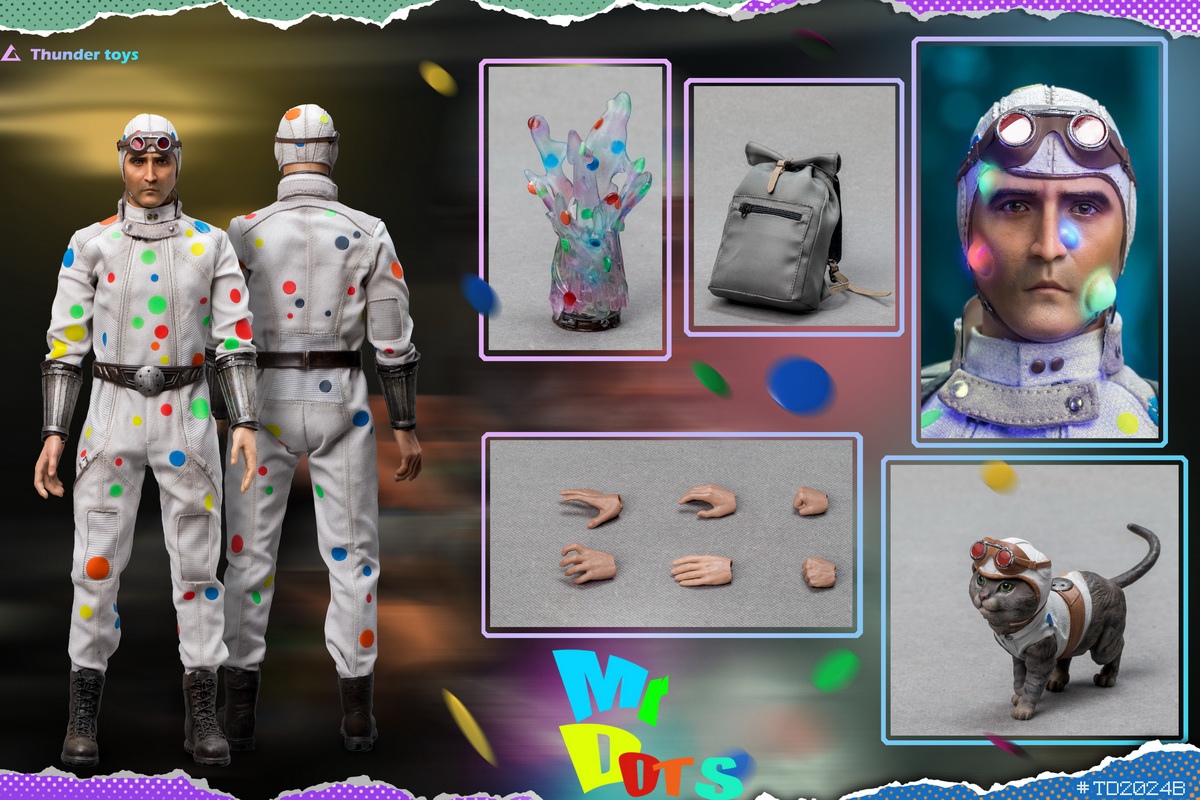 Thunder Toys Mr Dots 1/6 アクションフィギュア Thunder Toys 1/6 TD2024B Mr Dots (Polka-Dot Man) Deluxe
