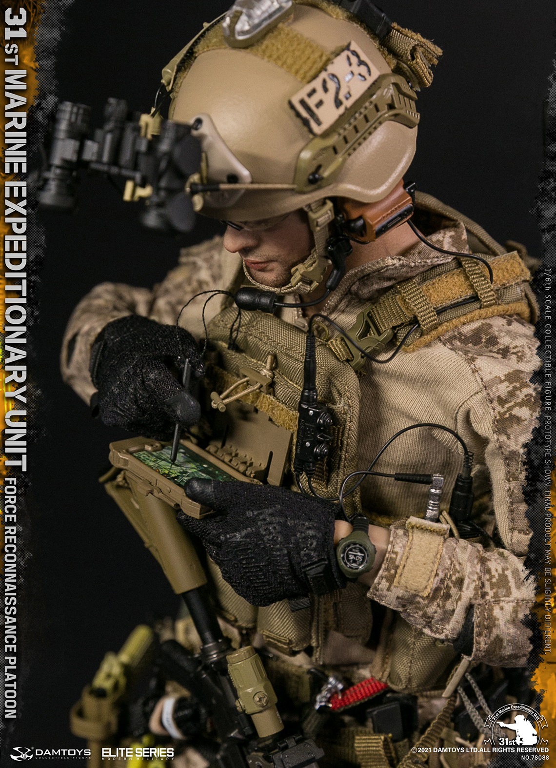 Damtoys 1:6 Scale 31st Marine Expeditionary Unit Force Reconnaissance  Platoon ( Woodland Marpat Ver. ) - Toys Wonderland