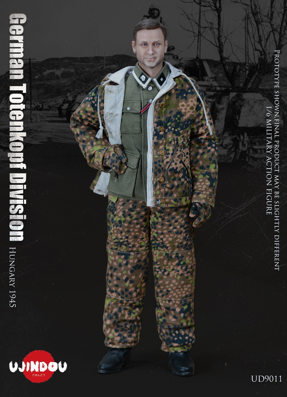UJINDOU 1/6 WW2 German Totenkopf Division Hungary 1945