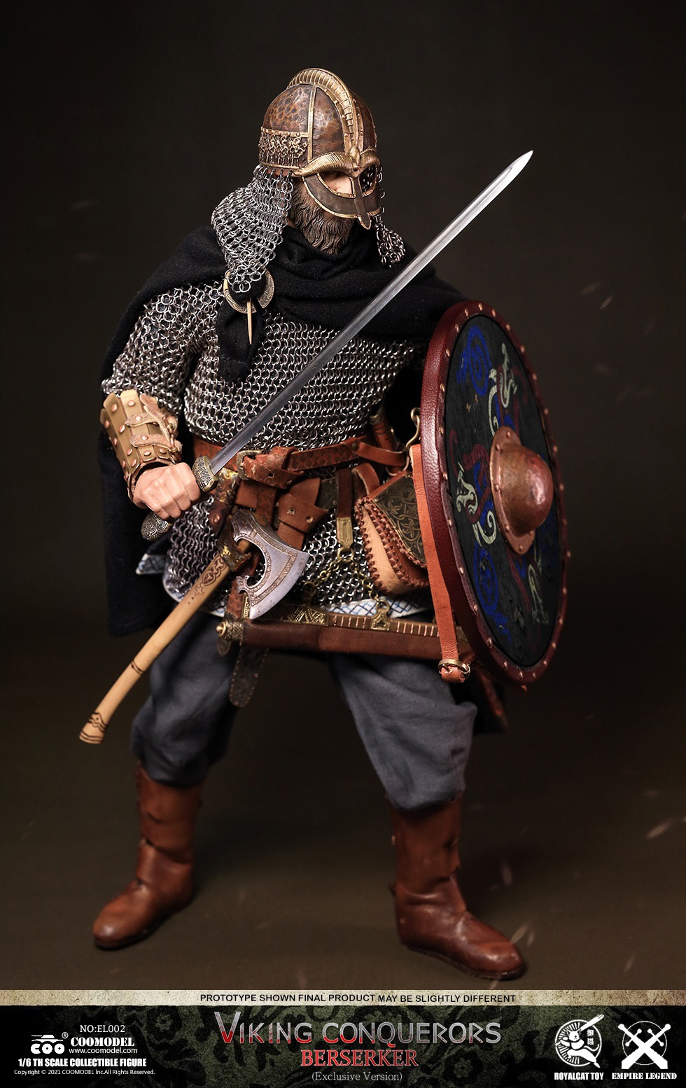 【ほぼ新品】EL0021/6 VIKING CONQUERORS バイキング 1/6 VIKING CONQIERORS BERSERKER EXCLUSIVE VERSION Figure [CM