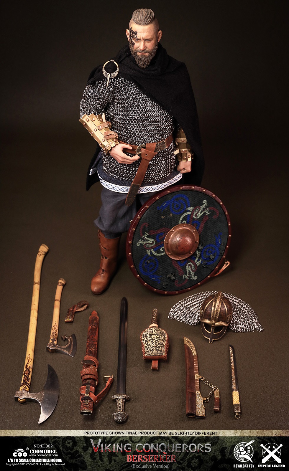 【ほぼ新品】EL0021/6 VIKING CONQUERORS バイキング 1/6 VIKING CONQIERORS BERSERKER EXCLUSIVE VERSION Figure [CM