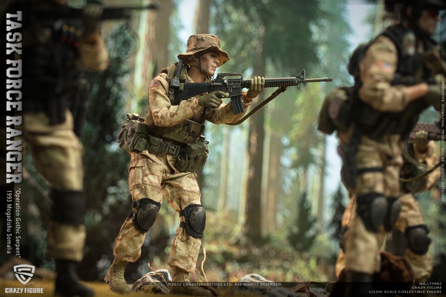1:12 Crazy Figure US Military 75th Rangers & Delta Special Force