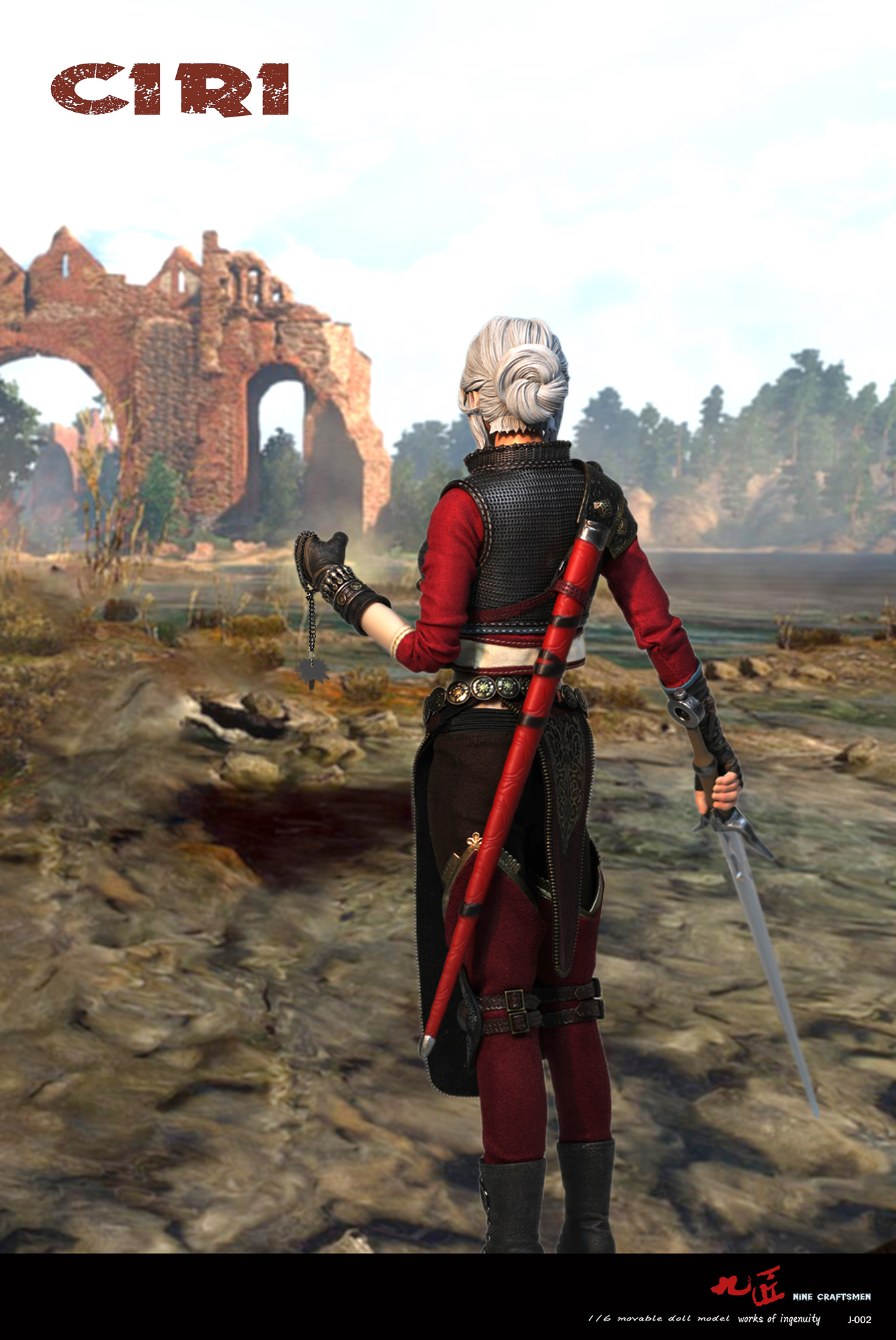 Nine Craftsmen Ciri Armored 1/6 Figure [NC-J002] - EKIA Hobbies