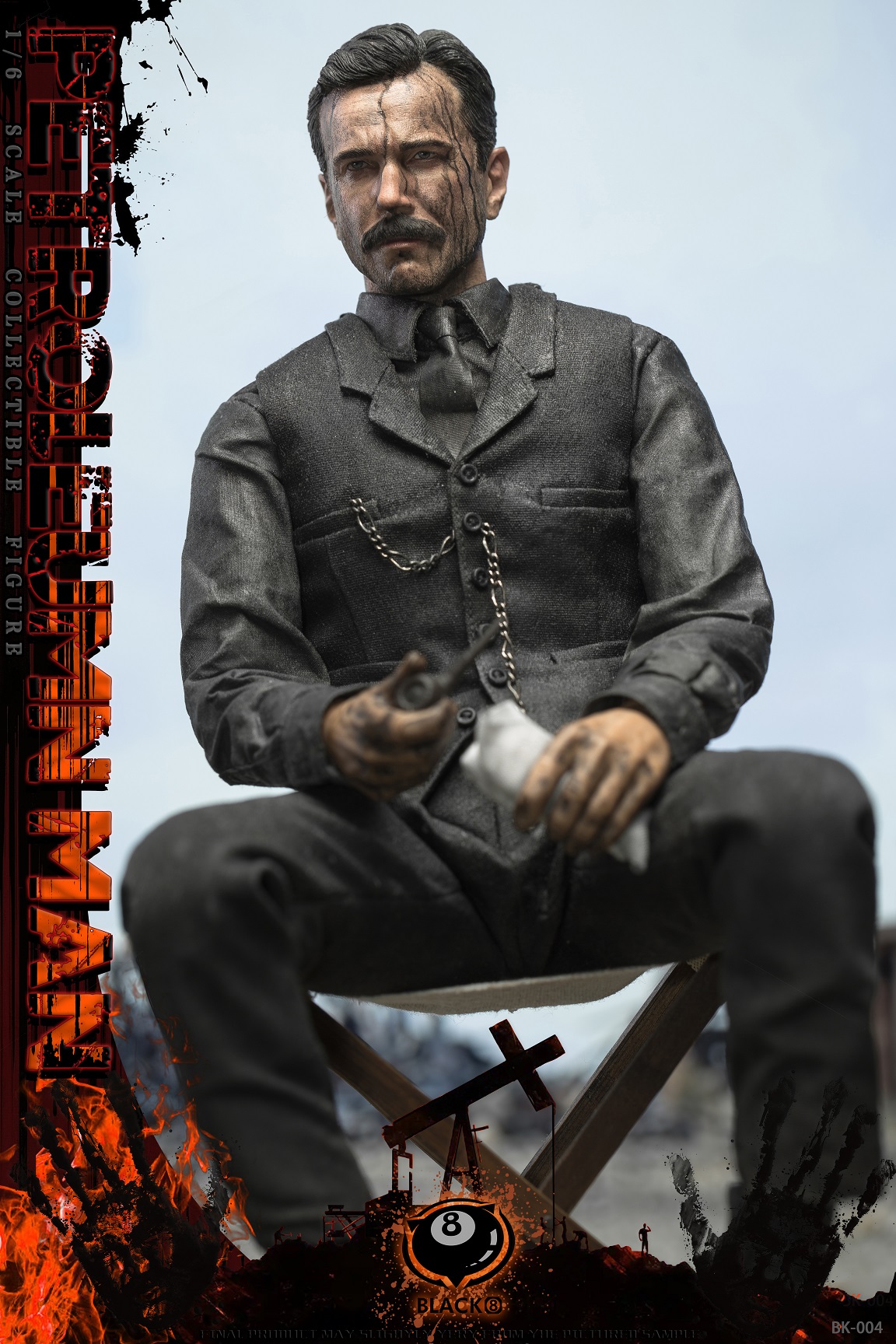 BLACK 8 STUDIO 1/6 Petroleum Man 石油王 ヘッド Black 8 Studio (BK-004) 1/6 Scale Petroleum Man Figure