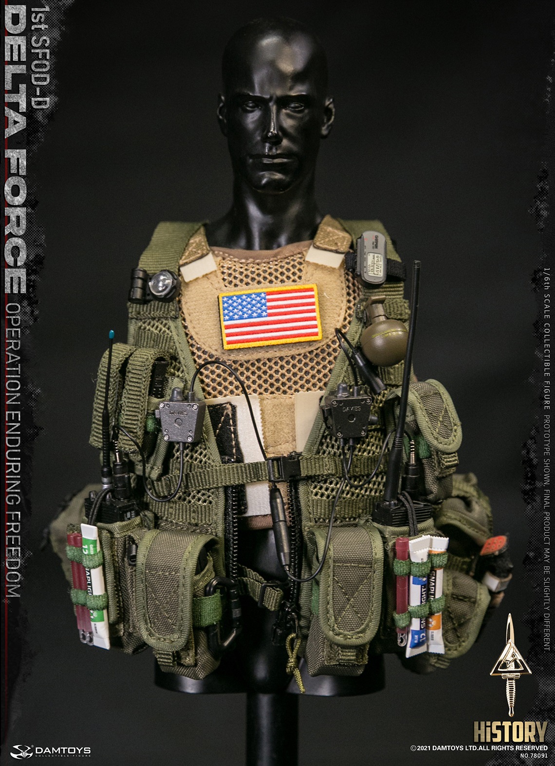 DAMTOYS 1/6 1st SFOD-D デルタ作戦 78077 DAMTOYS 78077 1/6 1st SFOD-D Combat Applications Group Team