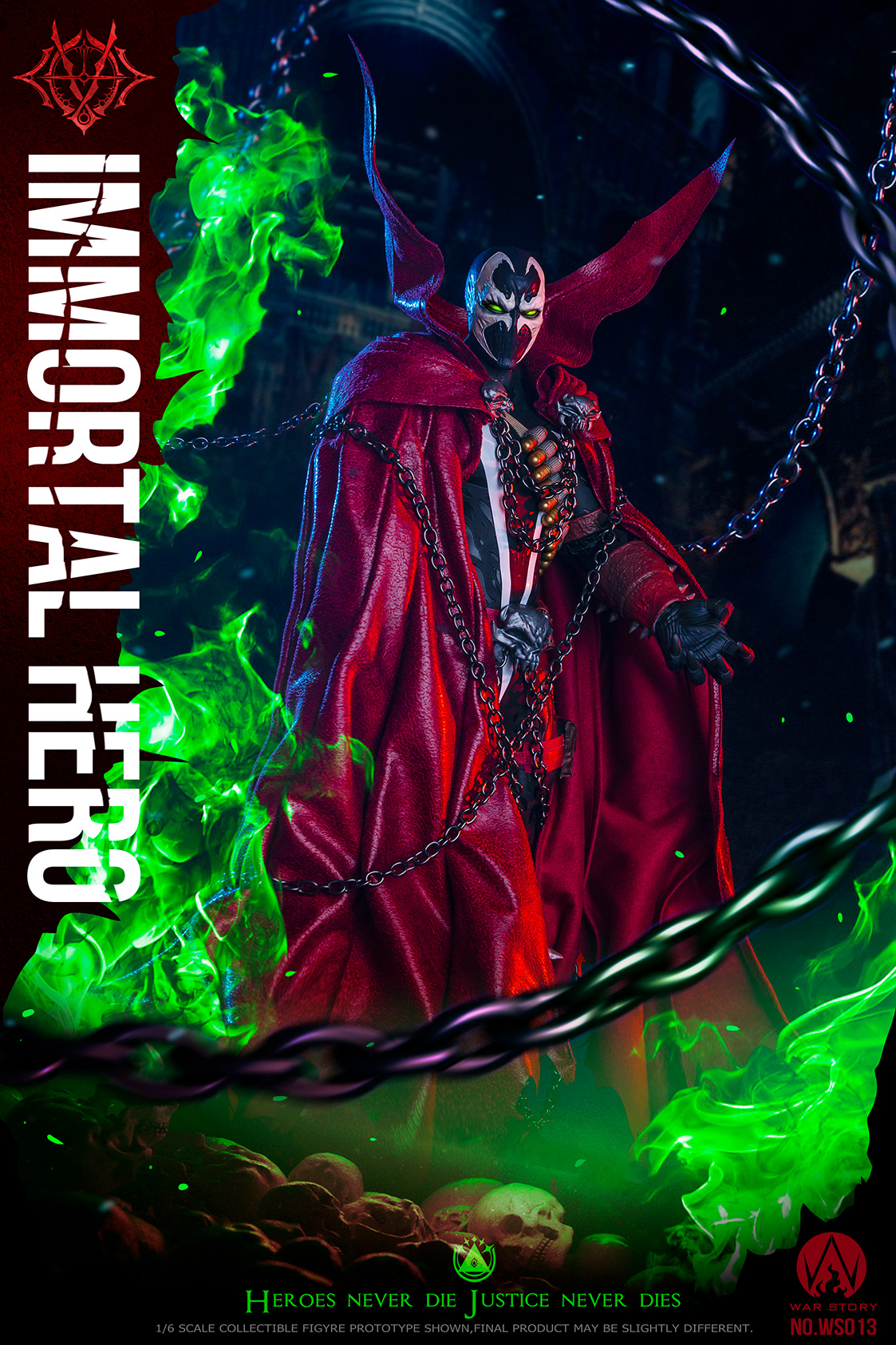 コ*ロ様 Immortal Hero 　スポーン　フィギュア War Story 1:6 Immortal Hero Boxed Figure [WS-013] - EKIA Hobbies