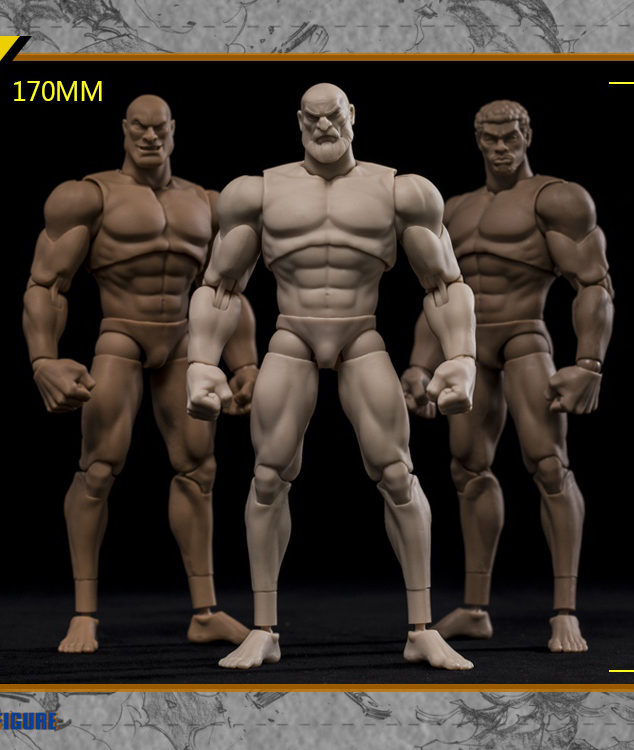 Takethat X Crazy Figure 1:12 Comic Hero White Action Figure Body