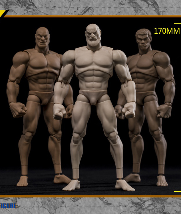 Takethat X Crazy Figure 1:12 Comic Hero Black Action Figure Body