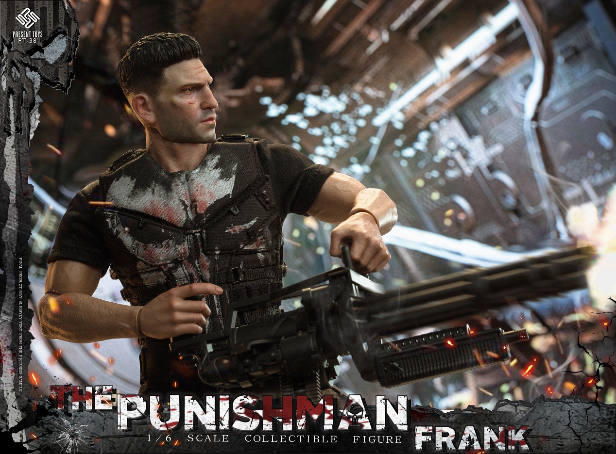 present toys 1/6 PUNISHMAN FRANK デアデビル The Punisher 1/6 Scale Figure Present Toys Punish Man Unboxing