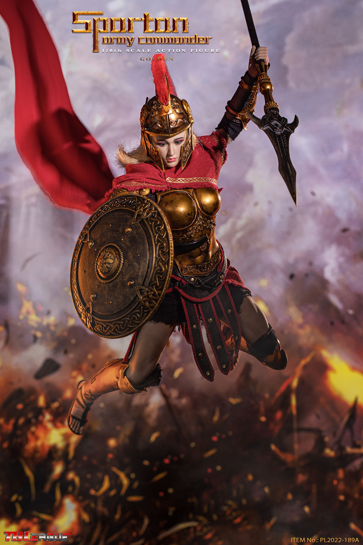 TBLeague 1/6 Spartan Army Commander Golden Figure [PL2022-189A