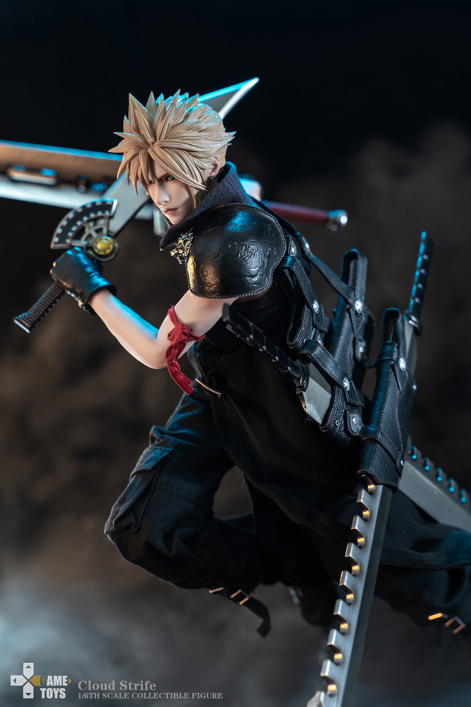 Game Toy 1/6 AC Version Cloud & Fenrir Figure and Motorcycle