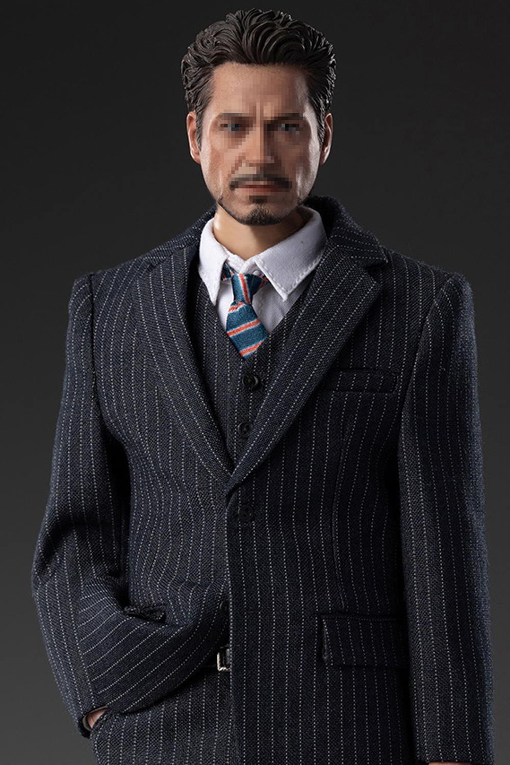 Toy Center 1/6 English Gentleman Tony Striped Light Grey Suit [CEN-M18A]