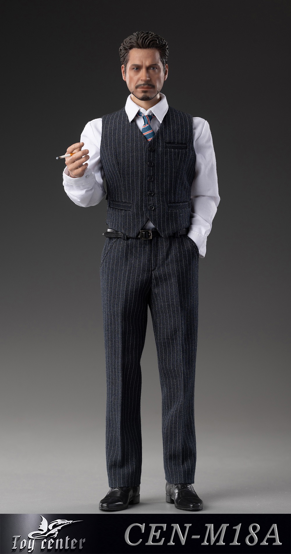 Toy Center 1/6 English Gentleman Tony Striped Light Grey Suit [CEN 