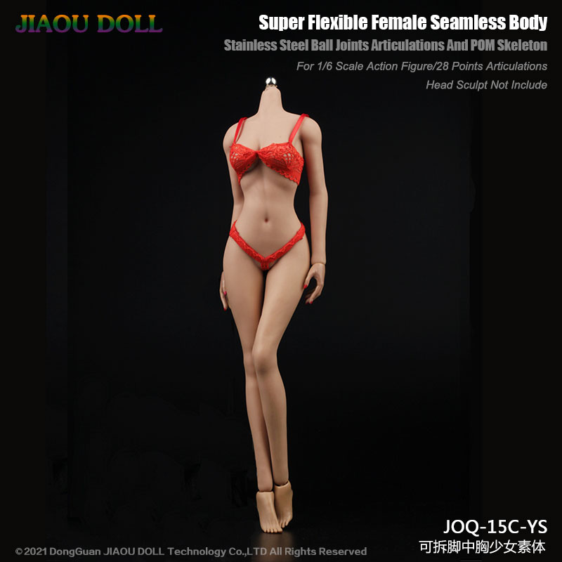 Jiaou Doll 1/6 Young Girl Body Detachable Foot Middle Bust in