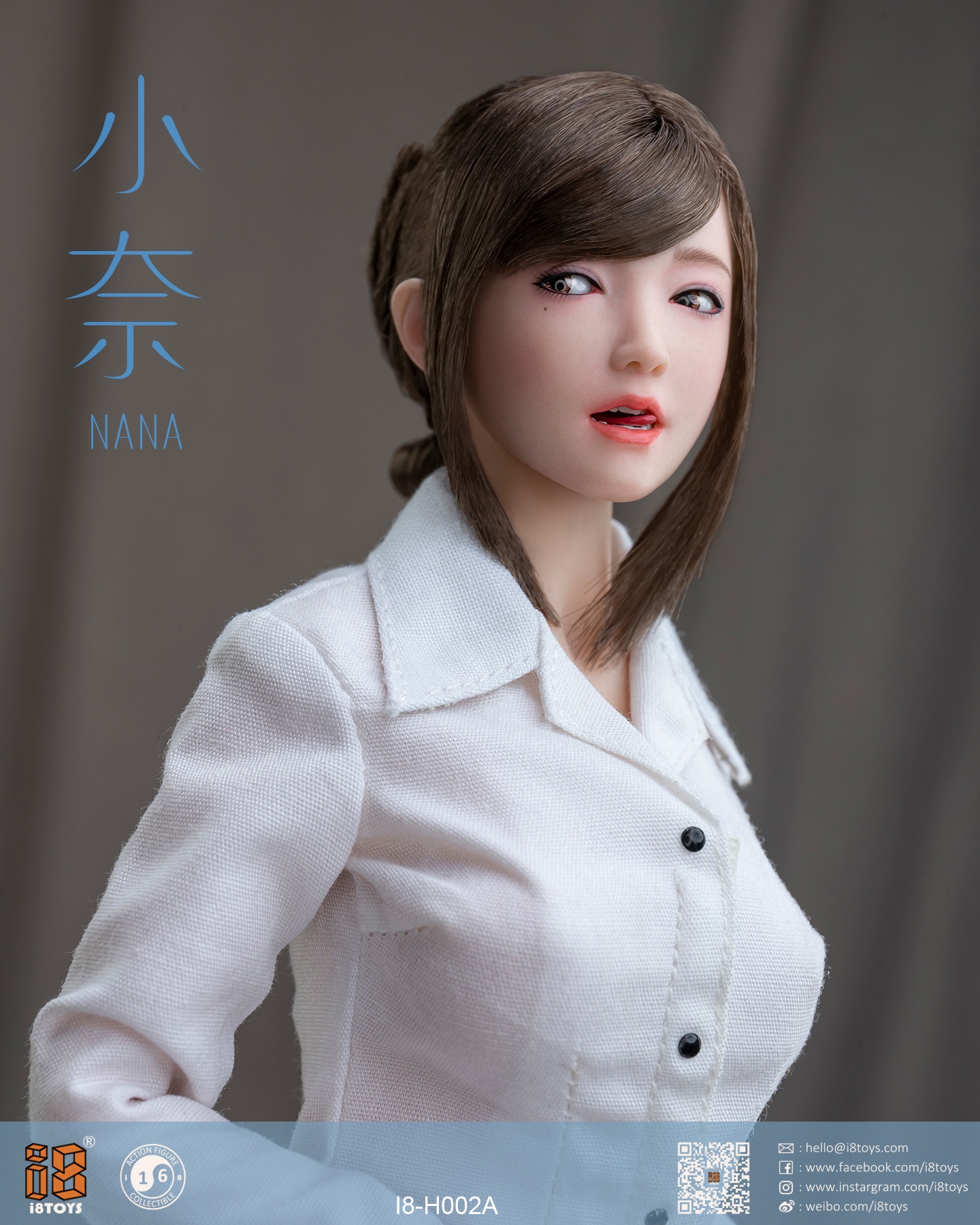 i8TOYS 1/6 NaNa Girl Action Figure Head [i8-H002A]