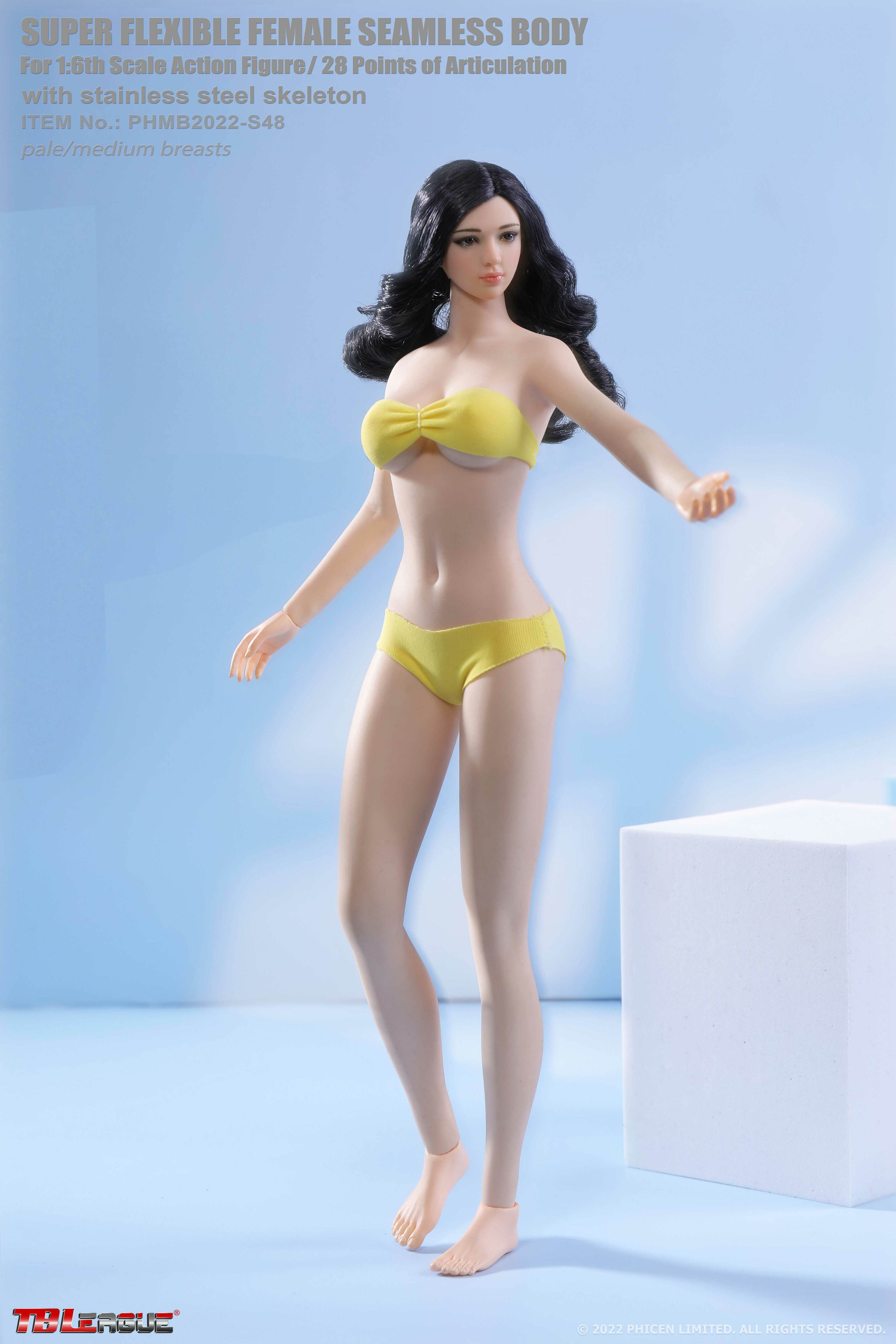 TBLeague Phicen 1:6 Medium Breasts Seamless Pale Body with Head