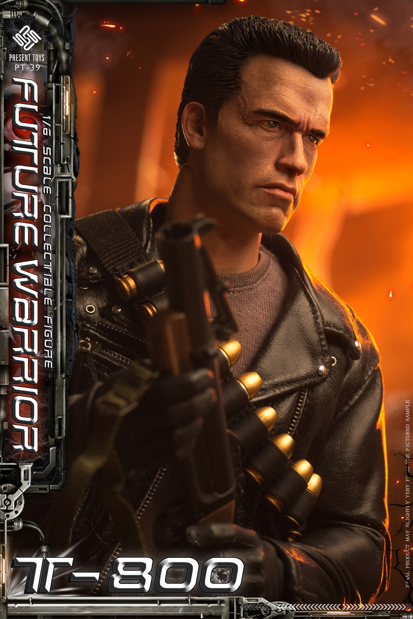 1/6 Present Toys Future Warrior T800 Action Figure [PST-SP39