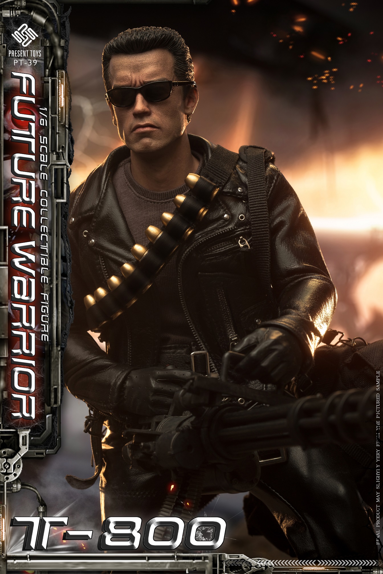 1/6 Present Toys Future Warrior T800 Action Figure [PST-SP39