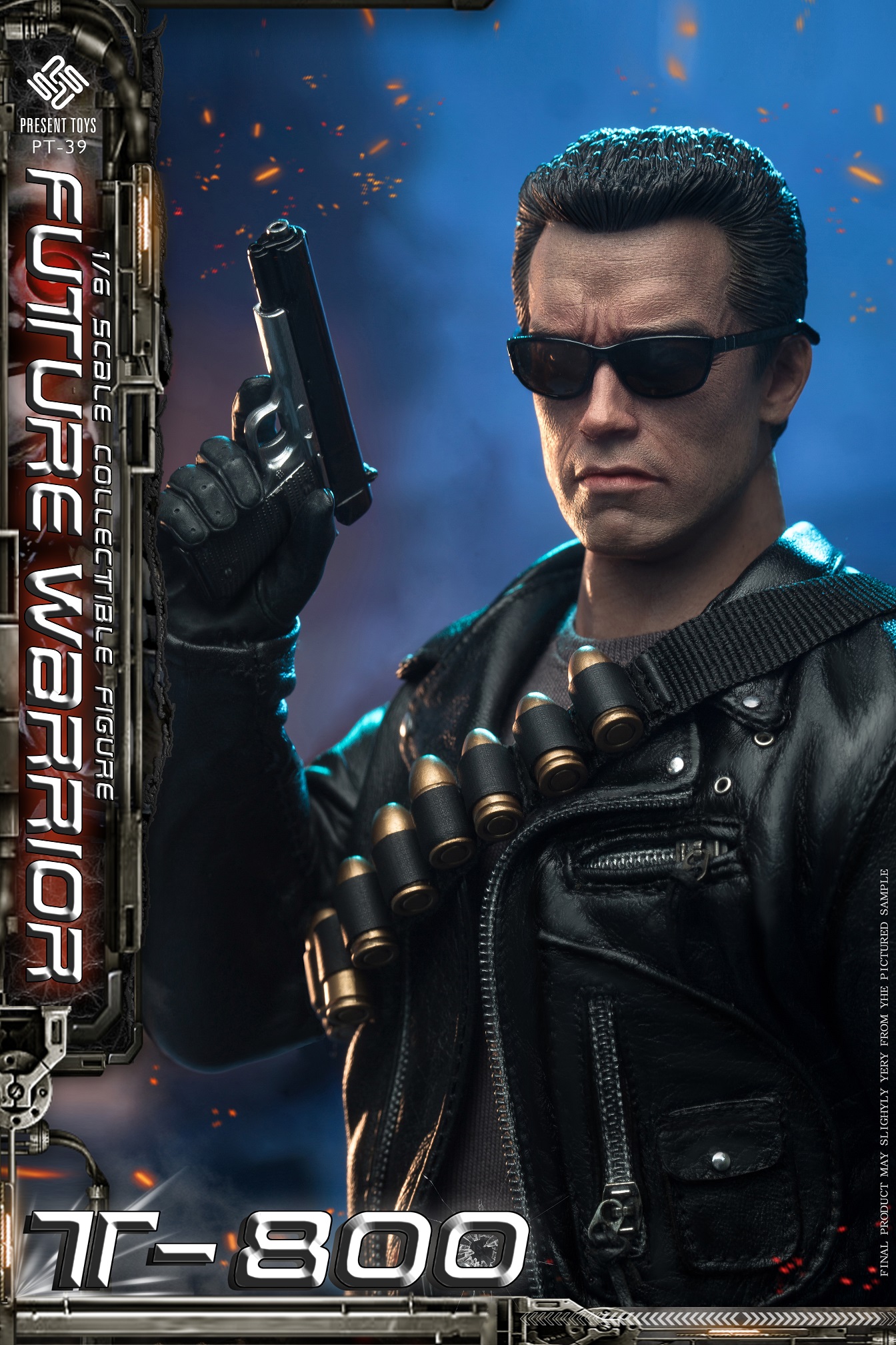 1/6 Present Toys Future Warrior T800 Action Figure [PST-SP39