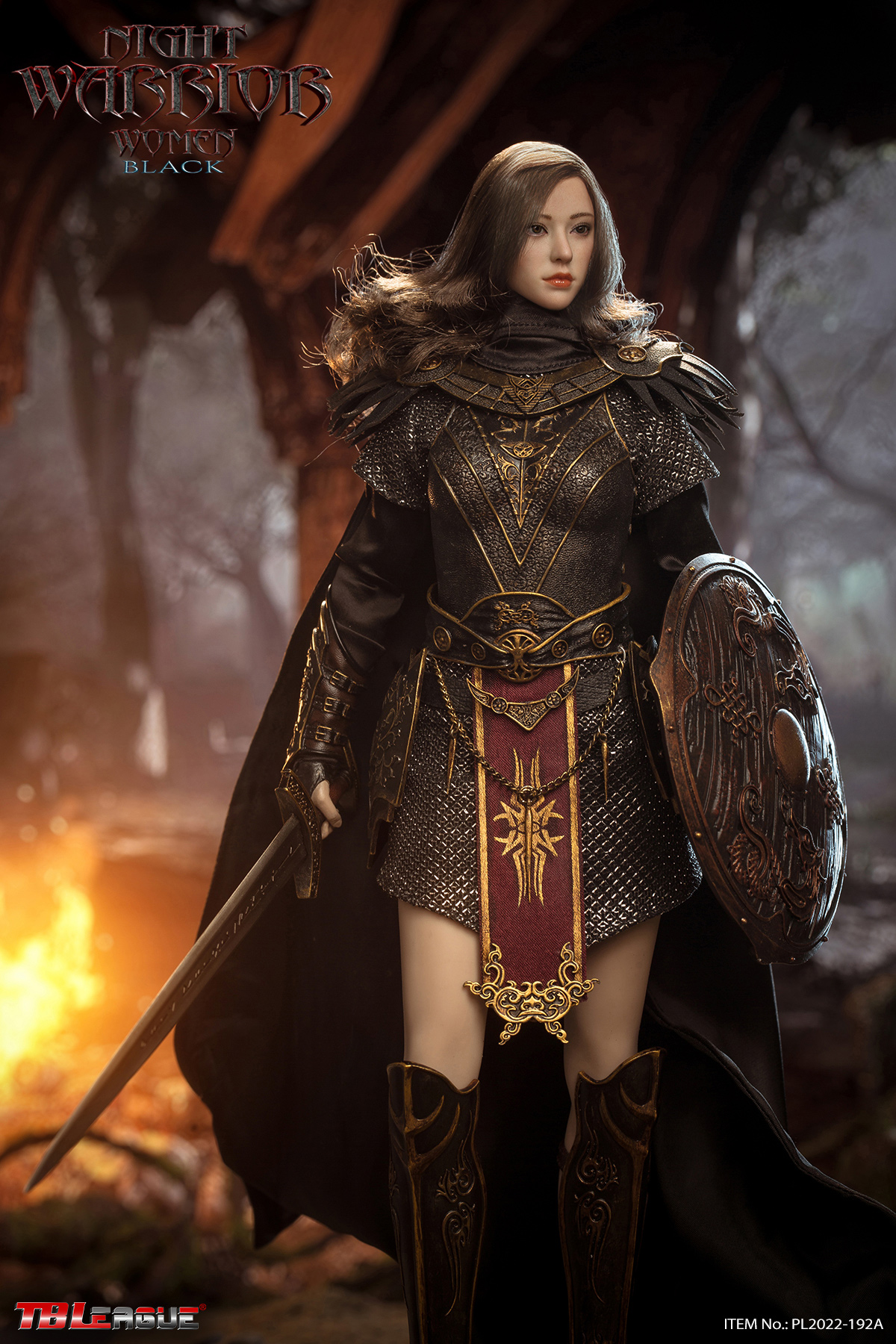 TBLeague 1/6 Night Warrior Women Black Figure [PL2022-192A
