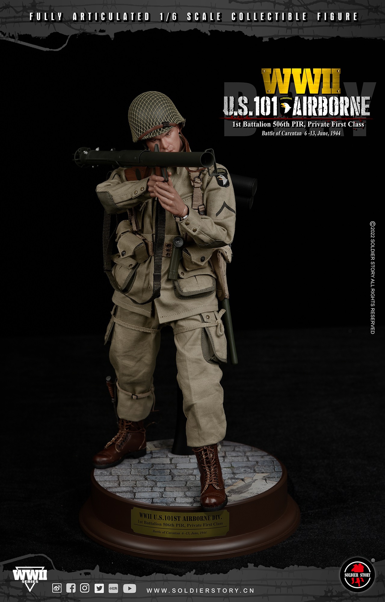 1/6 Soldier Story WWII U.S. 101st Airborne DIV. 1st Battalion