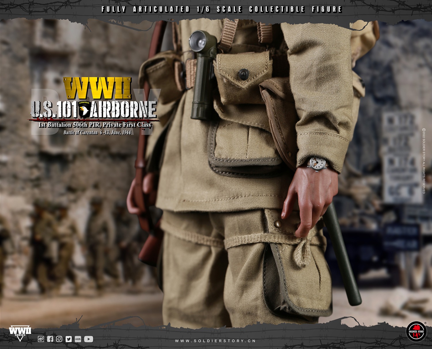 1/6 Soldier Story WWII U.S. 101st Airborne DIV. 1st