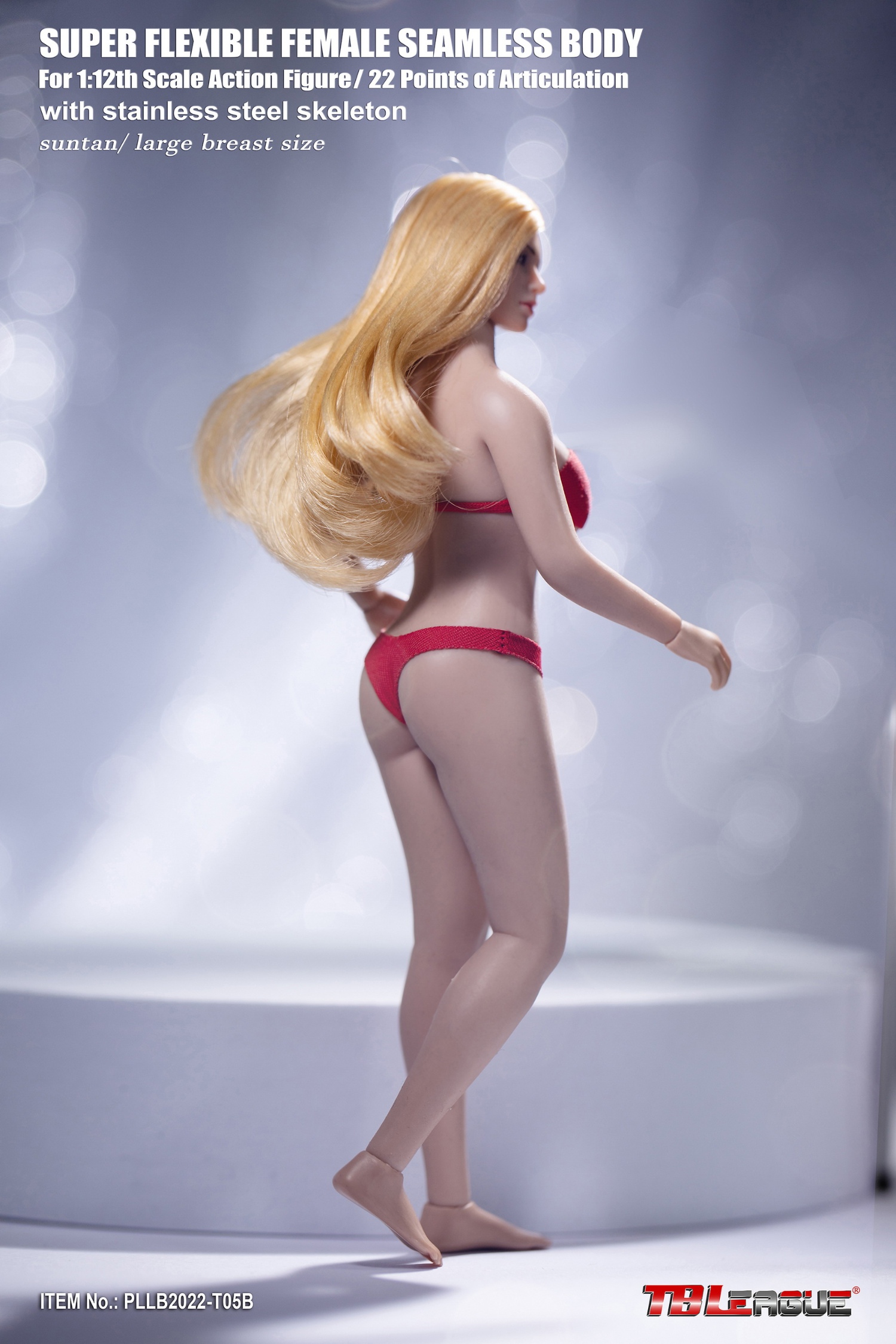 A01 1/6th Cotton Slim-fit Bra Model for 12 Phicen Big Breasts Female Body  