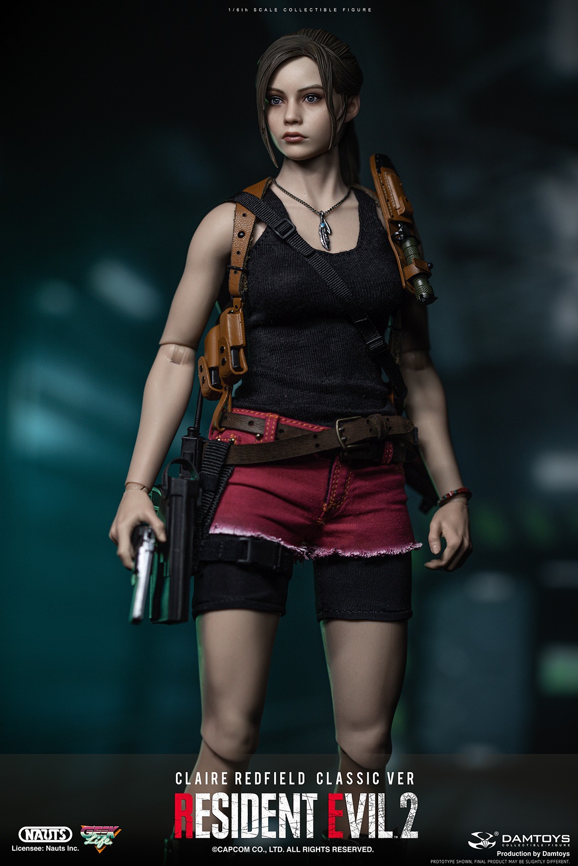DAMTOYS 1/6 Resident Evil 2 Remake Ver. Claire Redfield Figure Model  Collect BN