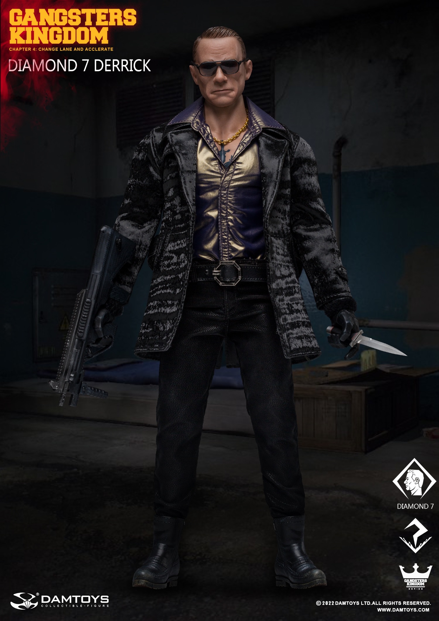 DAM TOYS Gangsters Kingdom Diamonds 7 Derrick 1/6 Figure [DAM