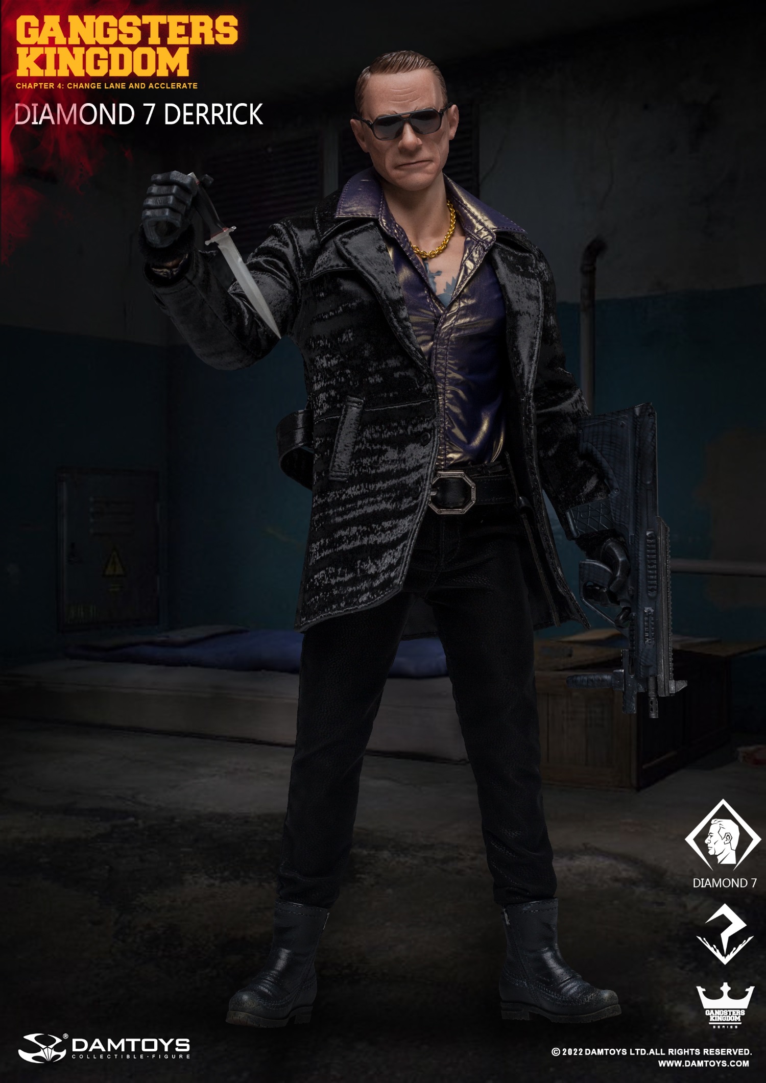 DAM TOYS Gangsters Kingdom Diamonds 7 Derrick 1/6 Figure [DAM