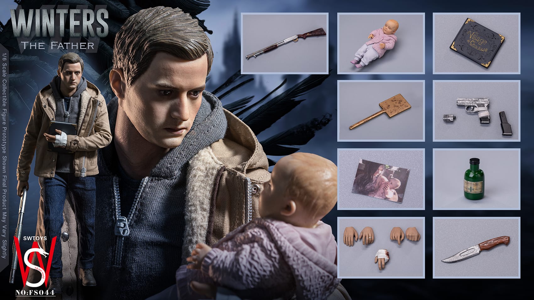 SWTOYS 1/6 FS045 WINTERS アクションフィギュア 1/6 Scale Model SWTOYS FS045 For Village the Daughter Rose