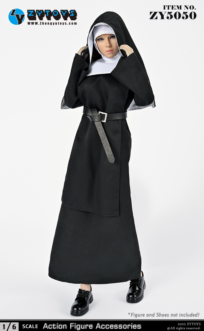nun ＊ ZY TOYS 1/6 Women's Nun Costume Figure Accessory [ZY-5050] - EKIA