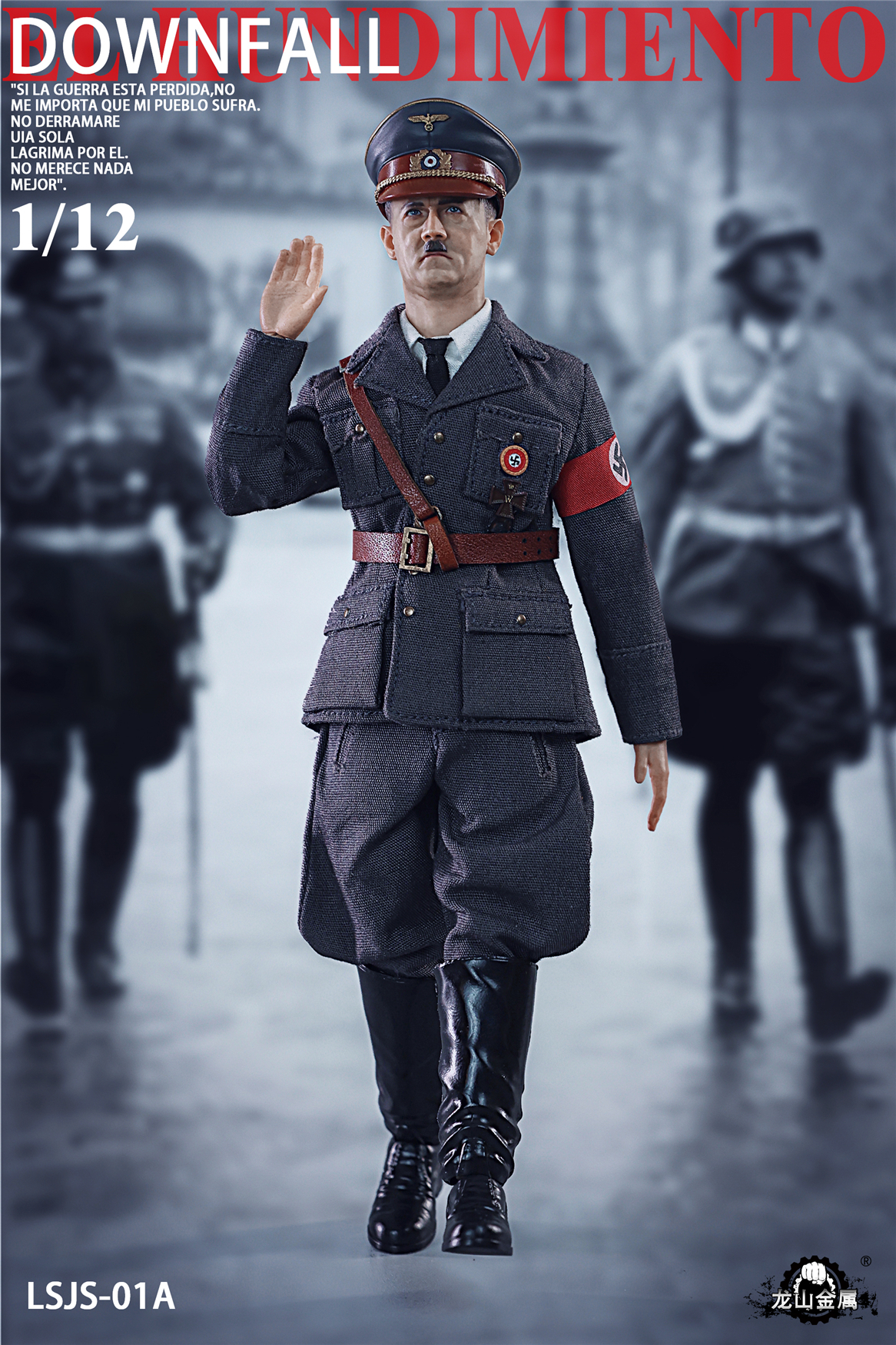 その他 Longshan l 1/12 mustache commander Long Shan Jin Shu 1:12 WWII German Mustache Commander [LS
