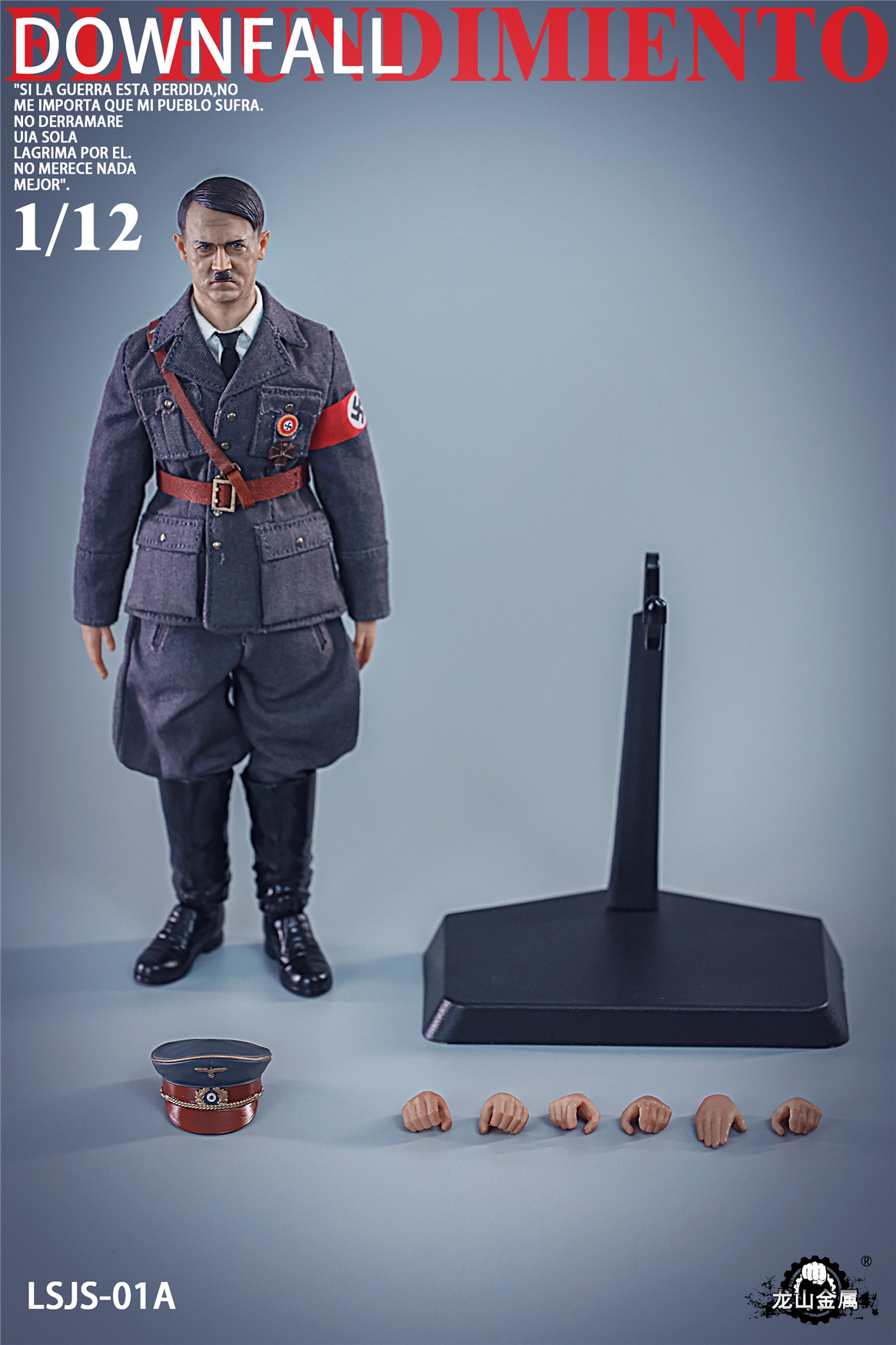 その他 Longshan l 1/12 mustache commander Long Shan Jin Shu 1:12 WWII German Mustache Commander [LS