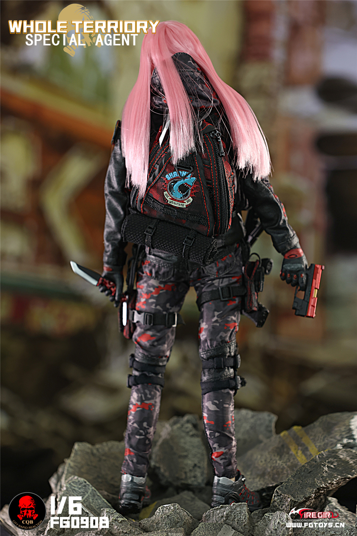 1:6 Fire Girl Toys CQB Tactical Agent in Grey [FG-090B] - EKIA Hobbies