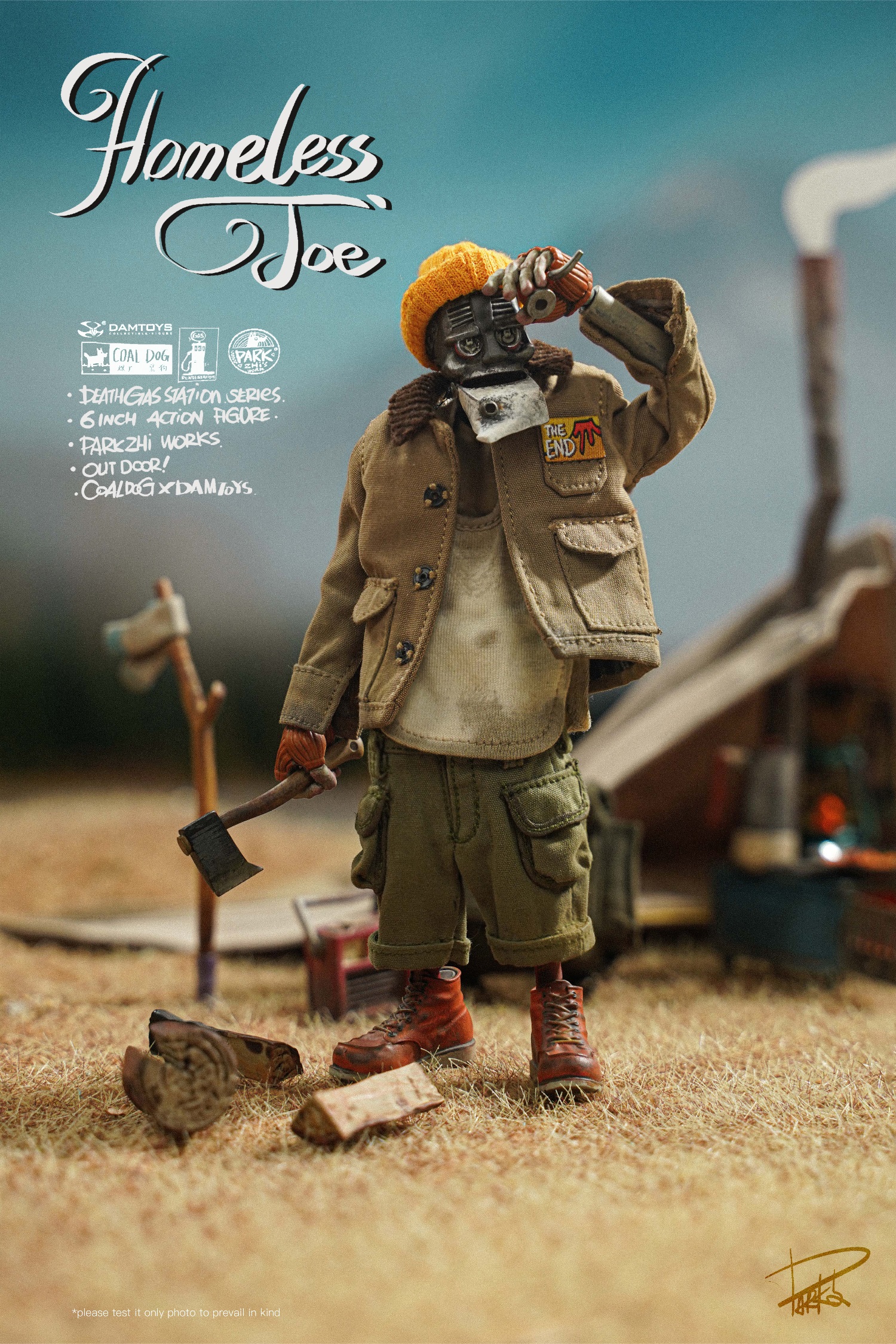Damtoys x Coal Dog 1:12 Death Gas Station Series Homeless Joe [DAM