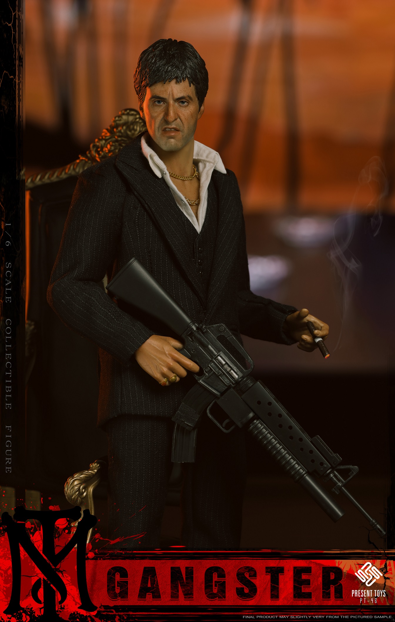 Present Toys Robert Pattinson 1/6 - Figurine Biker + Tête - Pour Custom
