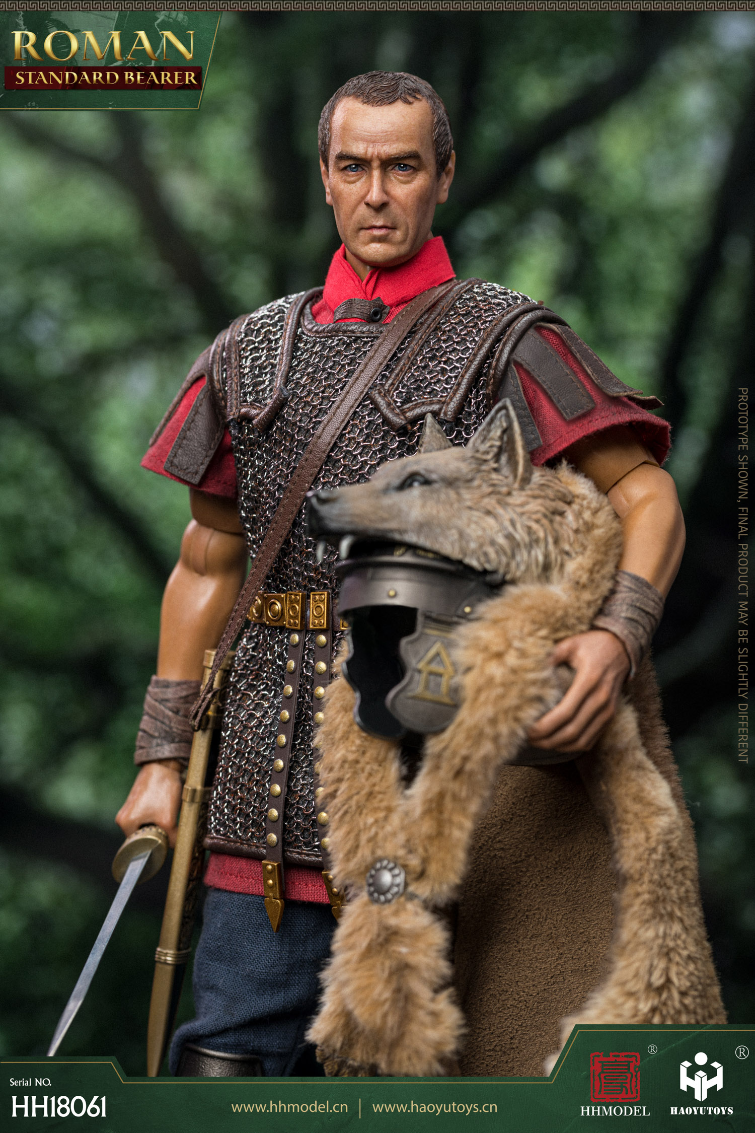 HH model X HaoYu Toys 1/6 Imperial Legion Rome Flag Bearer Figure