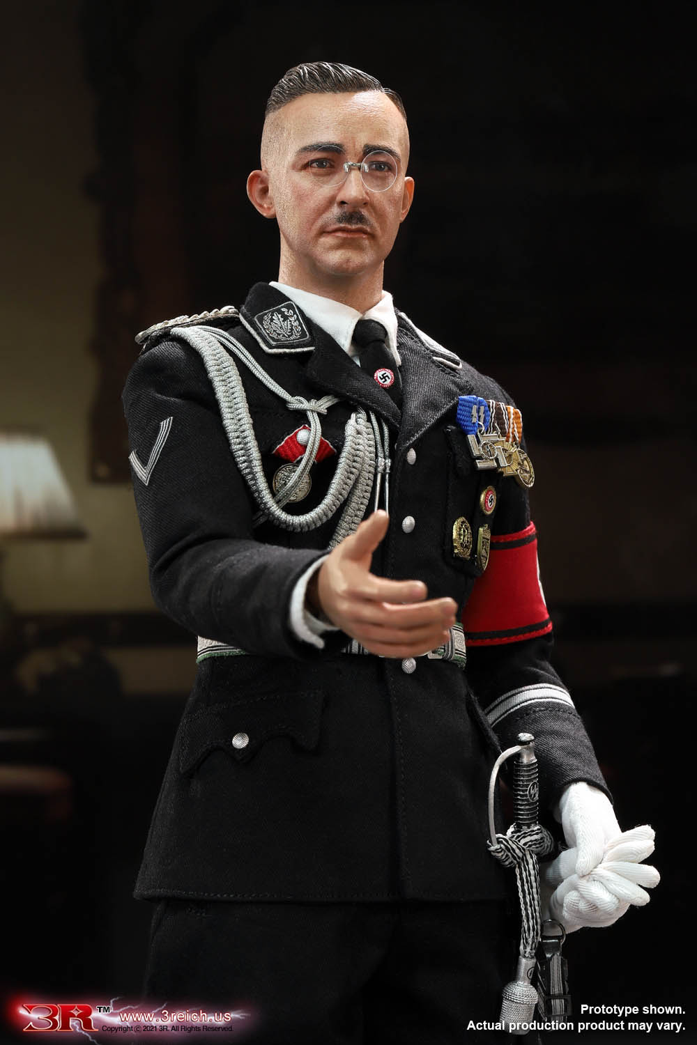 3R DiD 1/6 Heinrich Himmler WWII German Commander of the