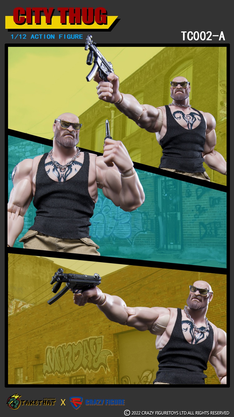 thug出品 Takethat X Crazy Figure 1:12 Urban Thug White [CF-TC002A] - EKIA
