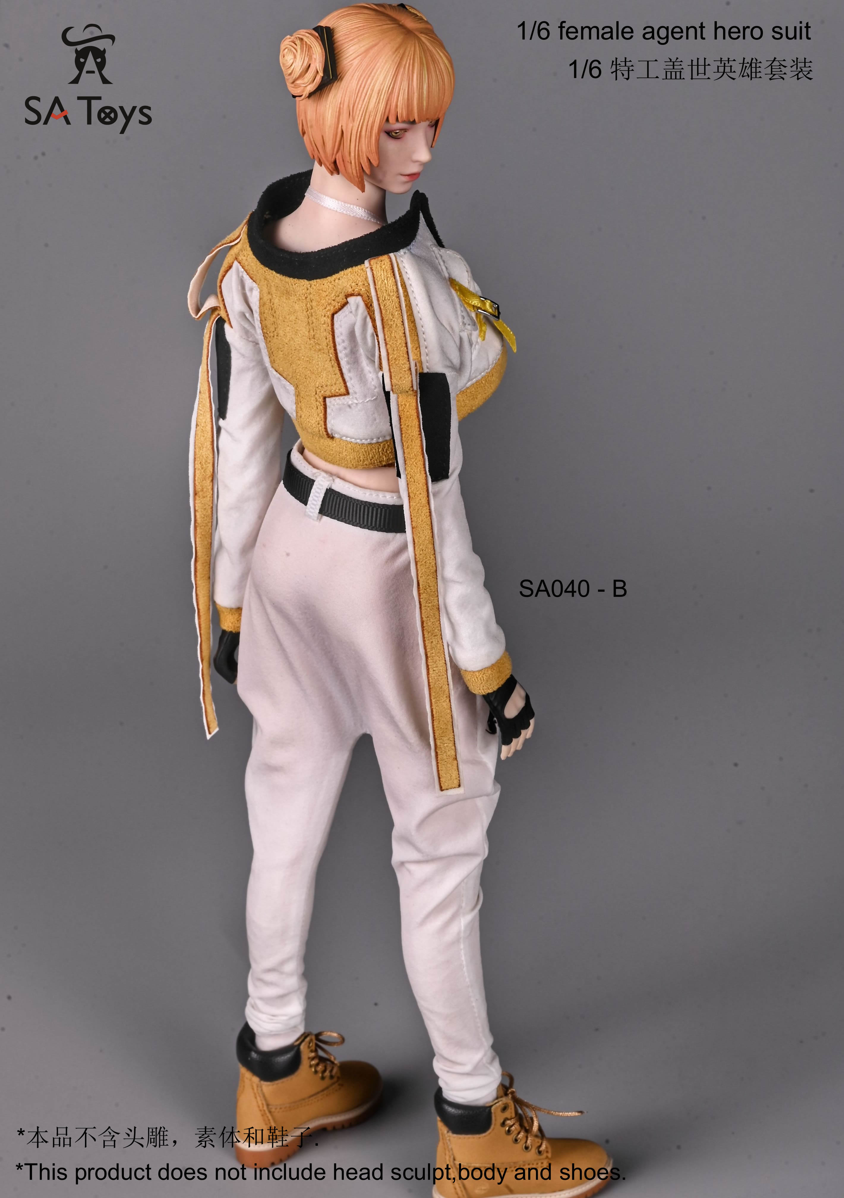 SA Toys 1:6 Female Agent Hero Suit Yellow [SAT-040B] - EKIA Hobbies
