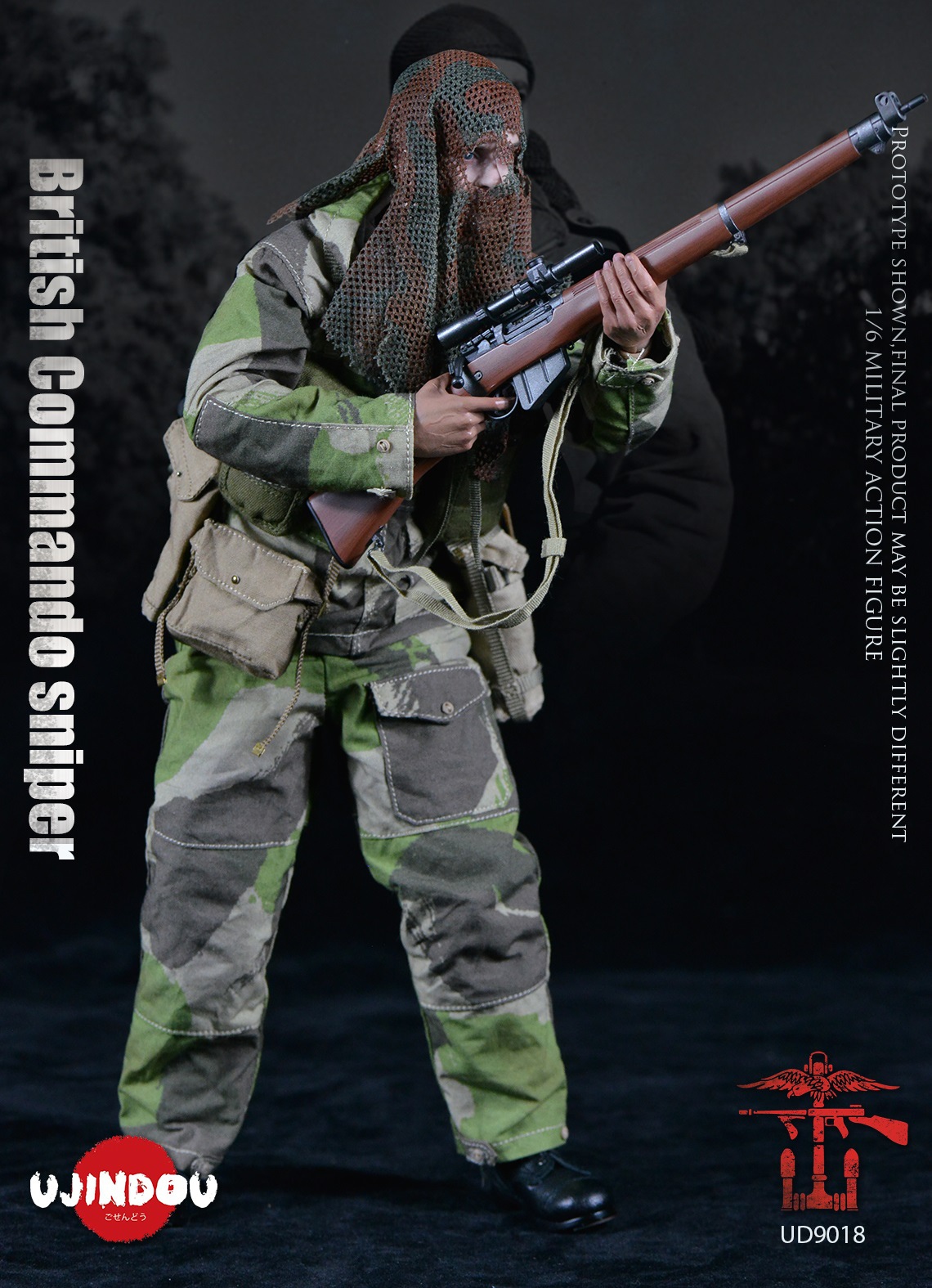 UJINDOU 1/6 WW2 イギリス軍 コマンド部隊 スナイパー 1944 UJINDOU 1/6 WWII British Commando Sniper 1944 [UD-9018] - EKIA Hobbies