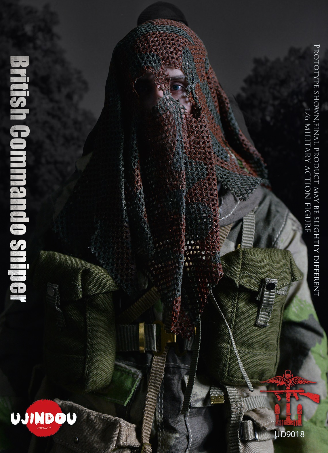 UJINDOU 1/6 WW2 イギリス軍 コマンド部隊 スナイパー 1944 UJINDOU WWII British Commando Sniper 1944 Soldier 1/6 Scale