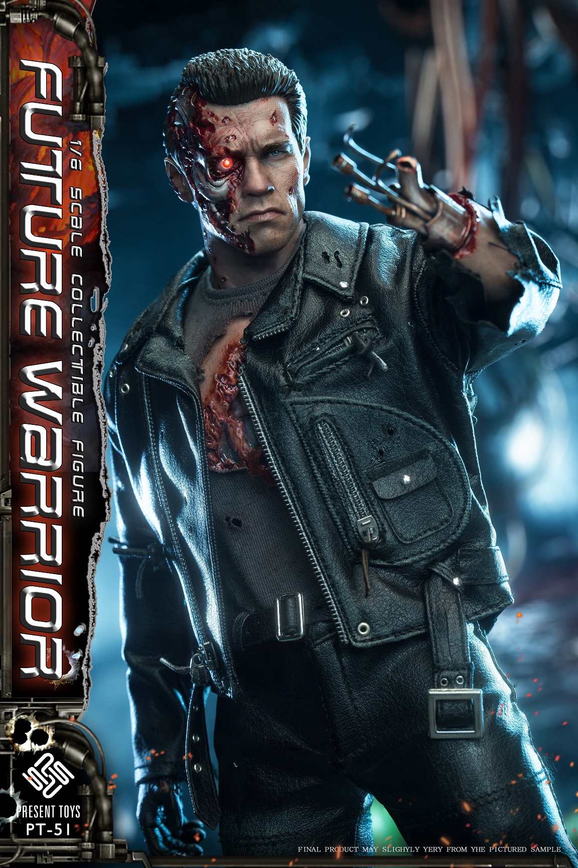 1/6 Present Toys Future Warrior T800 Deluxe Edition Action Figure