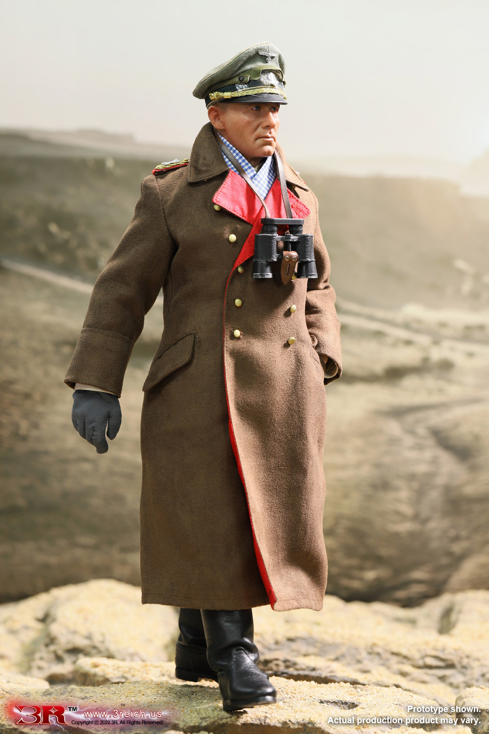 1/6 Erwin Rommel The Desert Fox General Field Marshal of German Afrika  Korps 3R DiD [GM651]