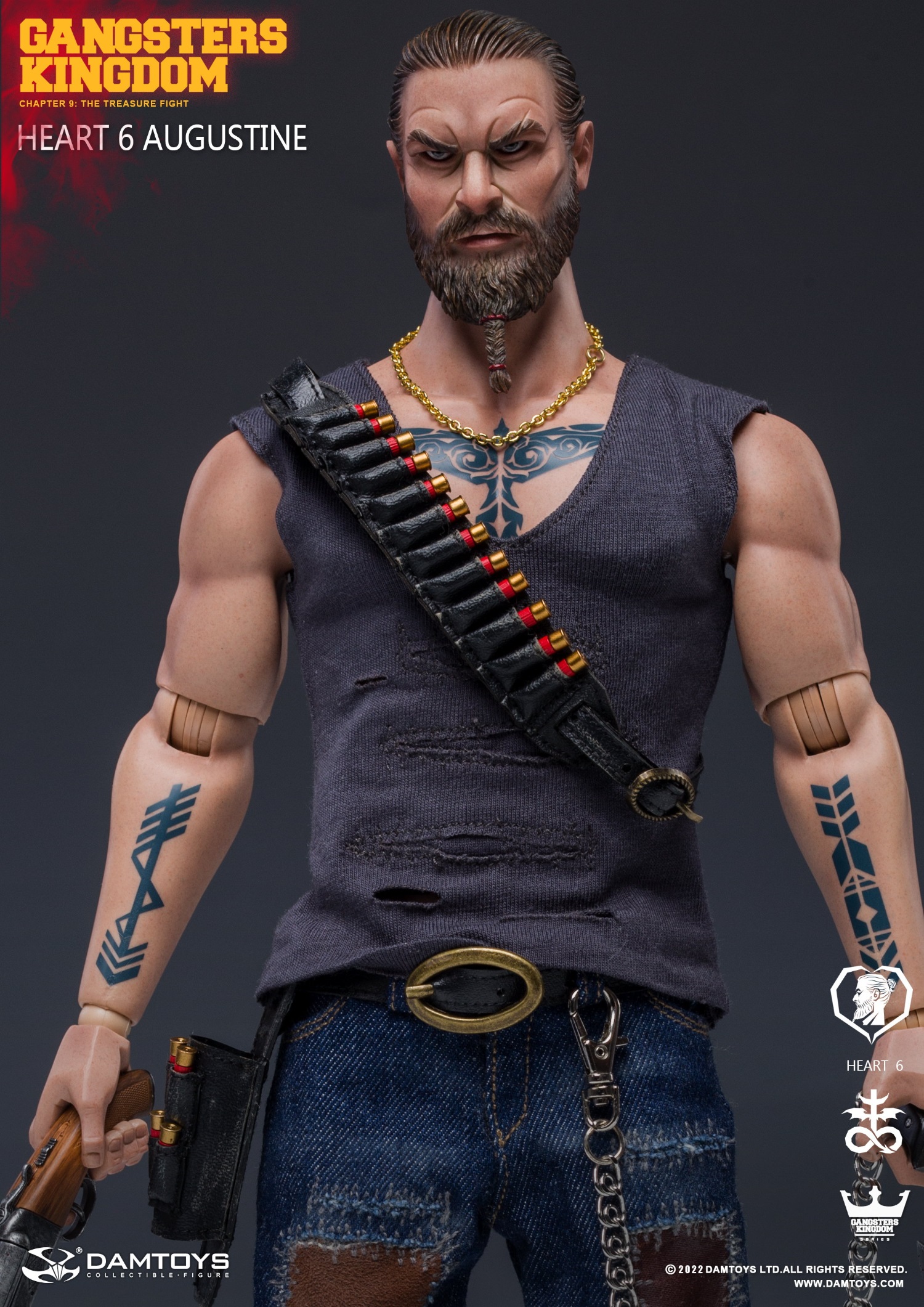 DAM TOYS Gangsters Kingdom Hearts 6 Augustine 1/6 Figure