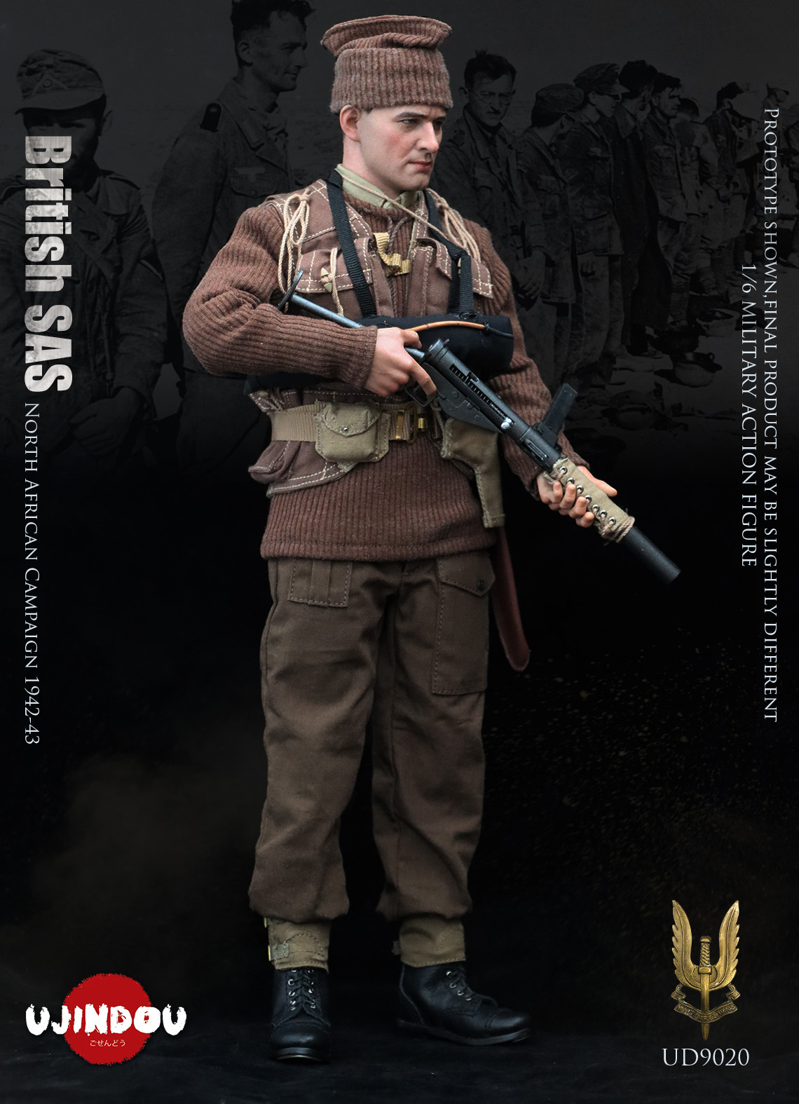 UJINDOU 1/6 WWII BRITISH SAS , North African Campaign 1942-43 [UD
