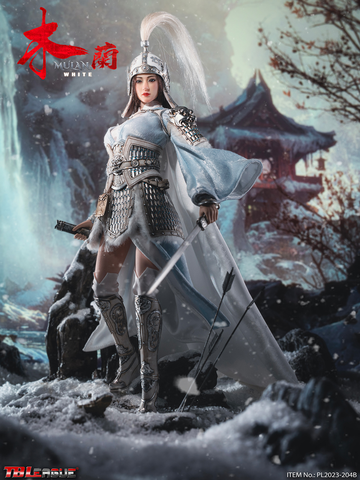 TBLeague 1/6 Hua Mulan 花木蘭 White Female Figure [PL2023-204B